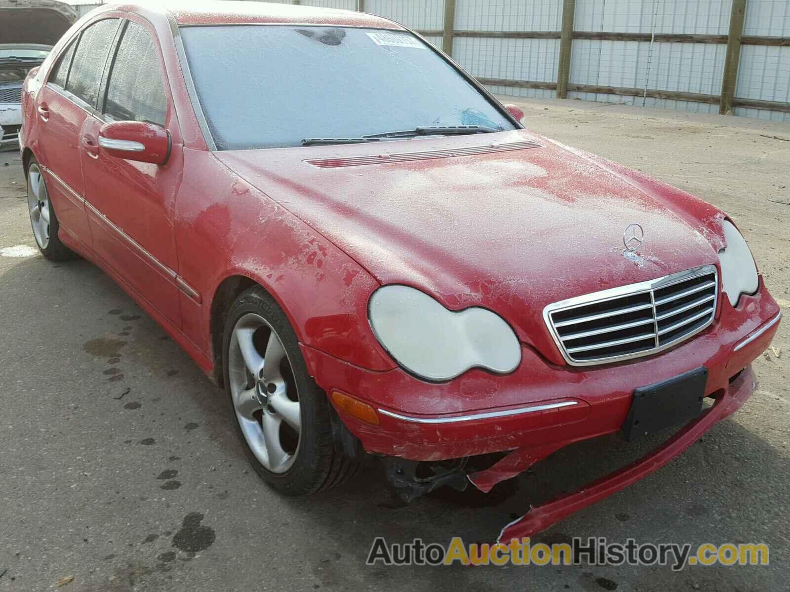 2006 MERCEDES-BENZ C GENERATION 2006 230, WDBRF52J76F729240