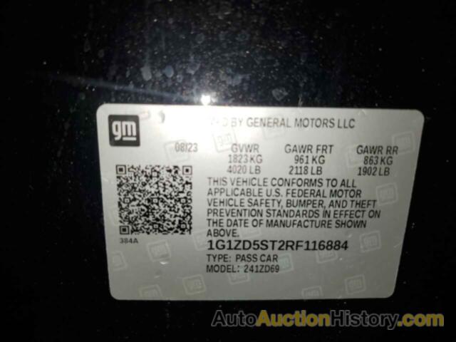 CHEVROLET MALIBU LT, 1G1ZD5ST2RF116884