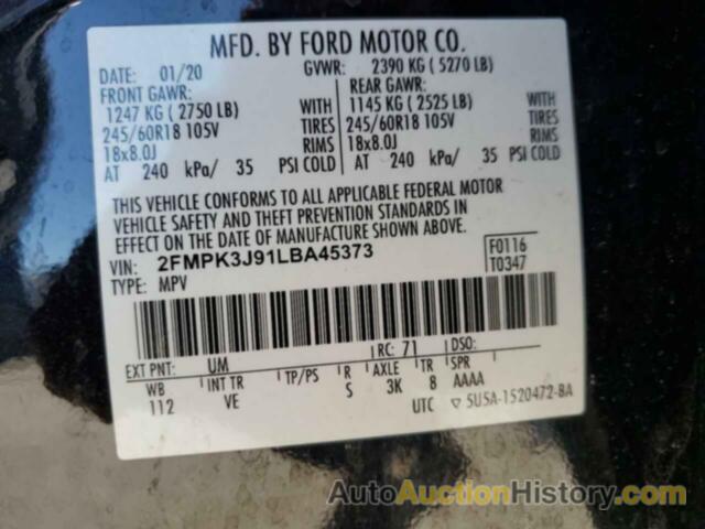 FORD EDGE SEL, 2FMPK3J91LBA45373