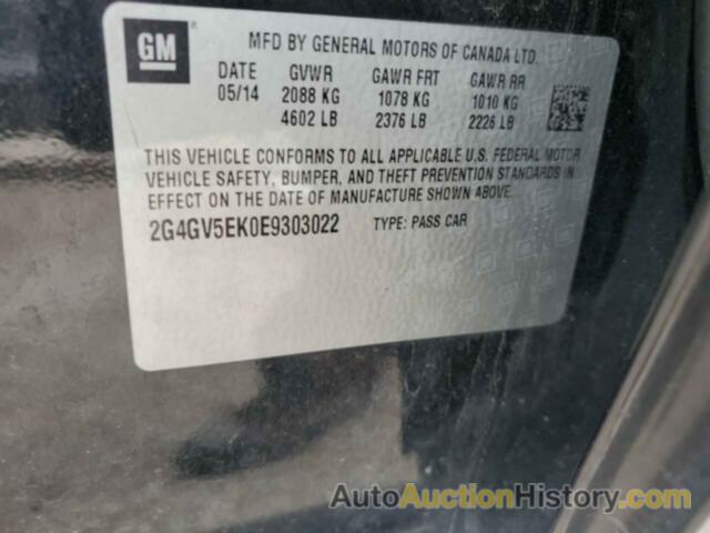 BUICK REGAL, 2G4GV5EK0E9303022