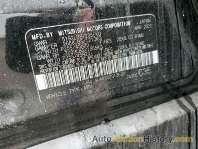 MITSUBISHI OUTLANDER SE, JA4J4UA86NZ013532