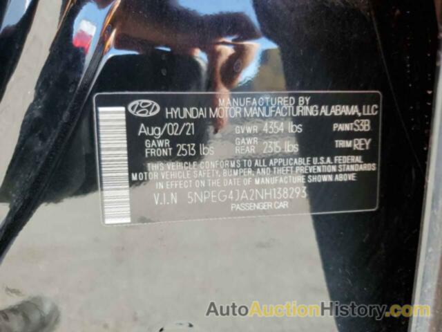 HYUNDAI SONATA SE, 5NPEG4JA2NH138293