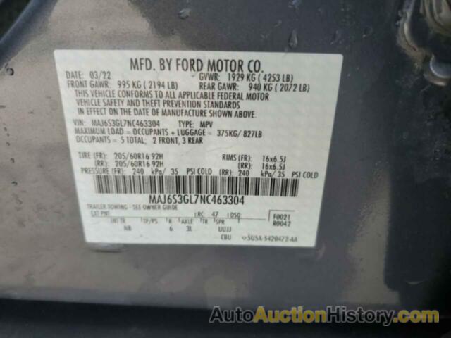 FORD ECOSPORT SE, MAJ6S3GL7NC463304