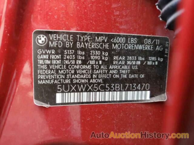 BMW X3 XDRIVE28I, 5UXWX5C53BL713470