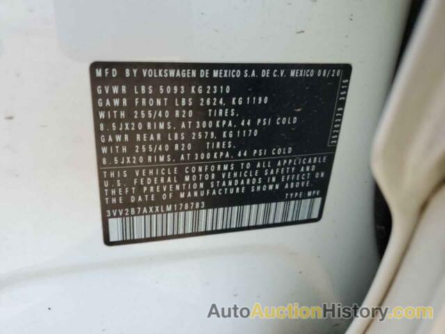 VOLKSWAGEN TIGUAN SE, 3VV2B7AXXLM178783