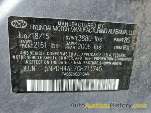 HYUNDAI ELANTRA SE, 5NPDH4AE7GH713745