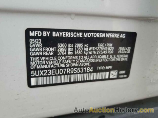 BMW X5 XDRIVE40I, 5UX23EU07R9S53184