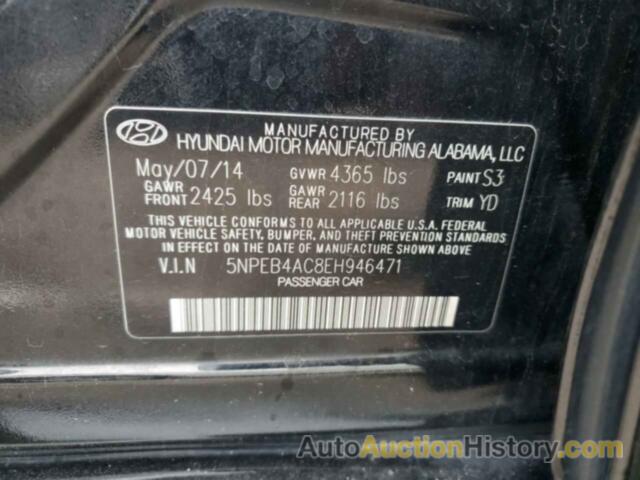 HYUNDAI SONATA GLS, 5NPEB4AC8EH946471