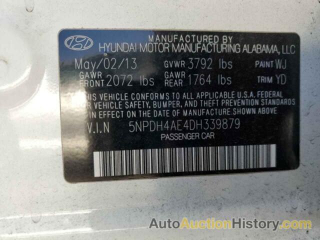 HYUNDAI ELANTRA GLS, 5NPDH4AE4DH339879