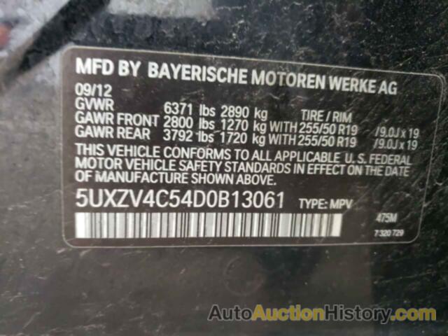 BMW X5 XDRIVE35I, 5UXZV4C54D0B13061