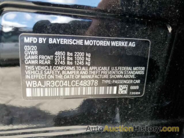 BMW 5 SERIES I, WBAJR3C04LCE48378