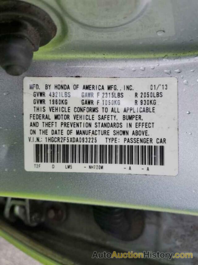 HONDA ACCORD SPORT, 1HGCR2F5XDA093225