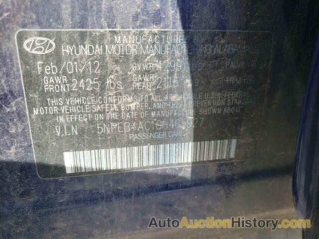 HYUNDAI SONATA GLS, 5NPEB4AC1CH465927