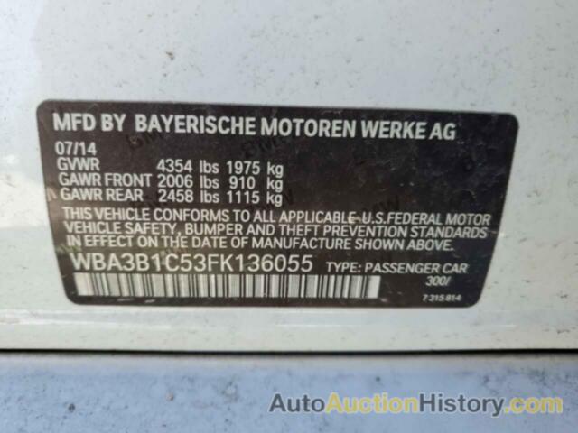 BMW 3 SERIES I, WBA3B1C53FK136055