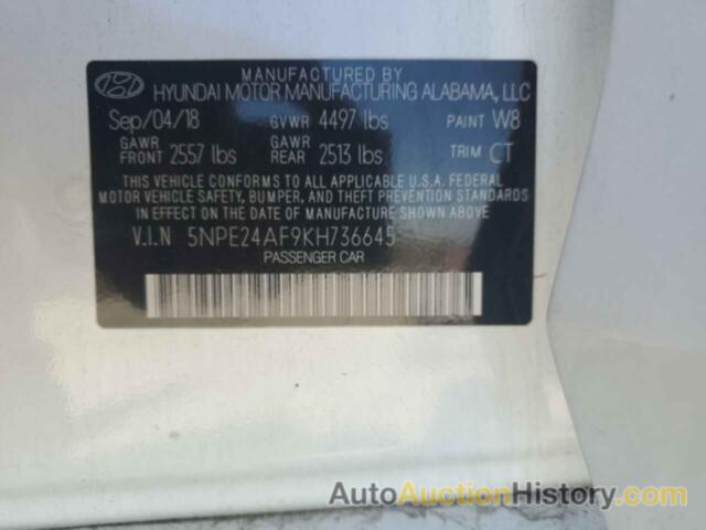 HYUNDAI SONATA SE, 5NPE24AF9KH736645