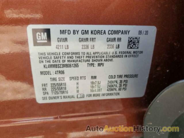 BUICK ENCORE PREFERRED, KL4MMBS23MB061265