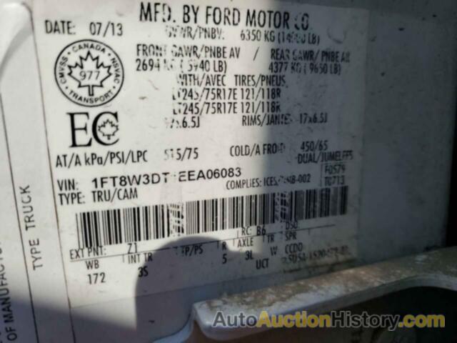 FORD F350 SUPER DUTY, 1FT8W3DT1EEA06083