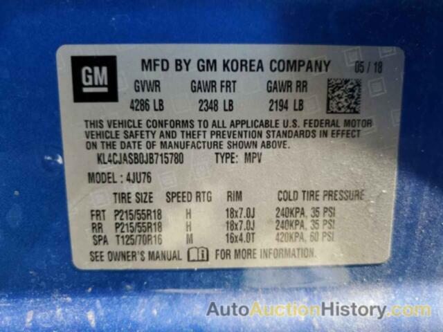 BUICK ENCORE PREFERRED, KL4CJASB0JB715780