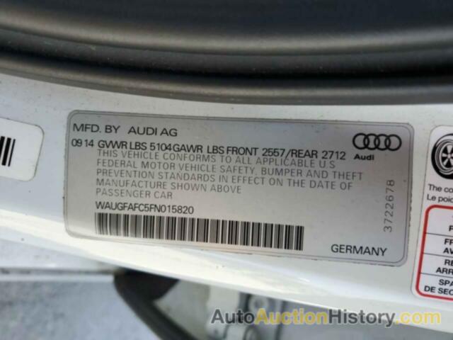 AUDI A6 PREMIUM PLUS, WAUGFAFC5FN015820