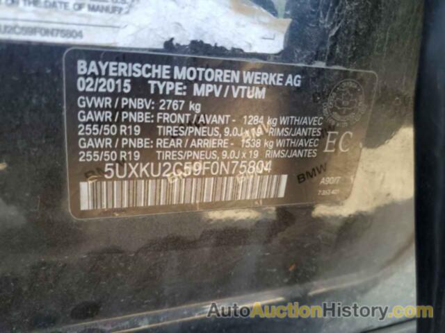 BMW X6 XDRIVE35I, 5UXKU2C59F0N75804