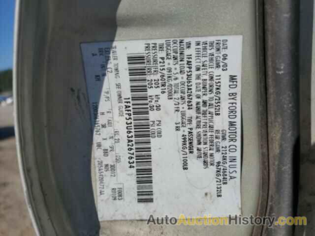 FORD TAURUS SE, 1FAFP53U63A267634