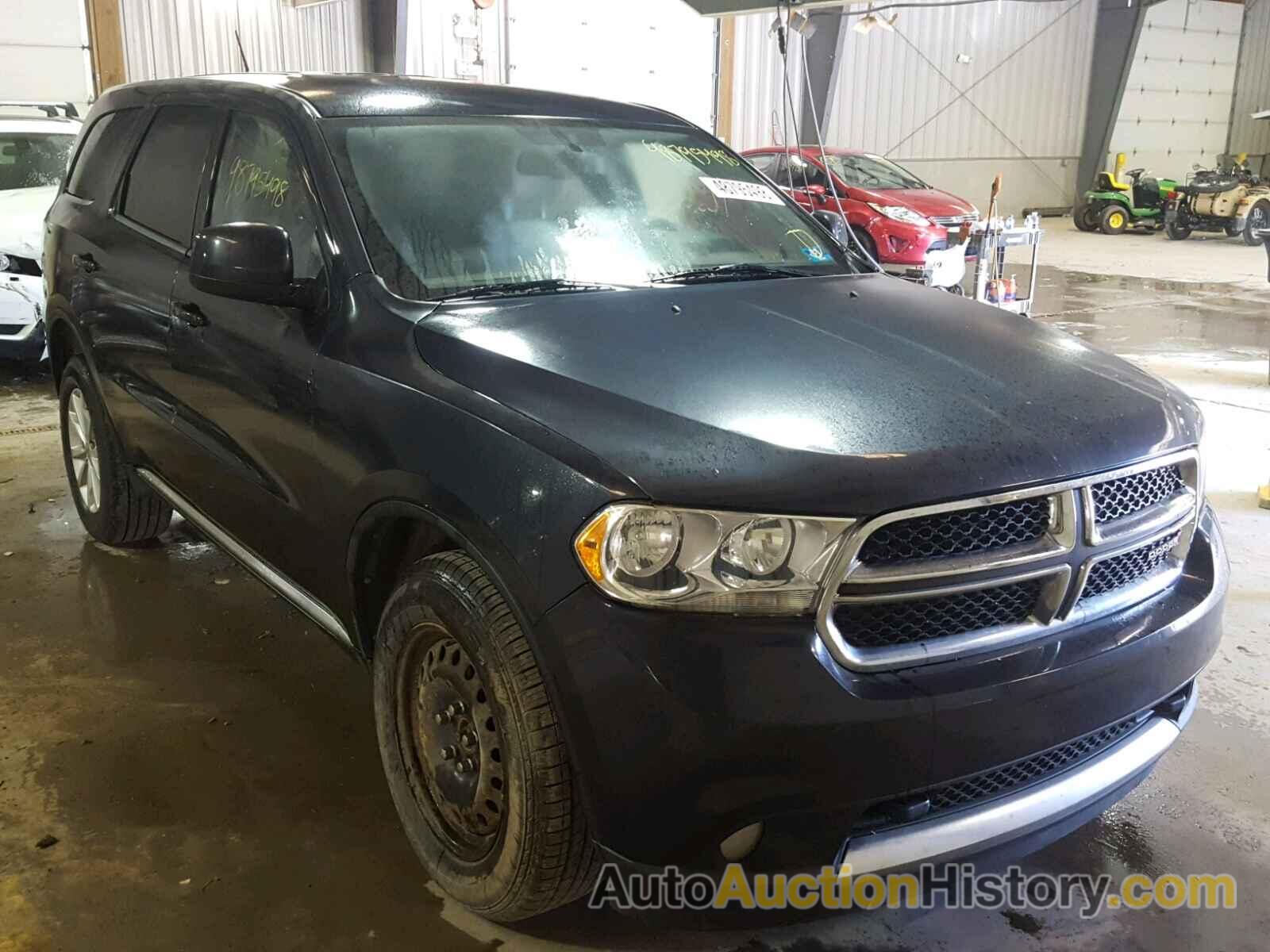 2012 DODGE DURANGO SXT, 1C4RDJAG8CC322126