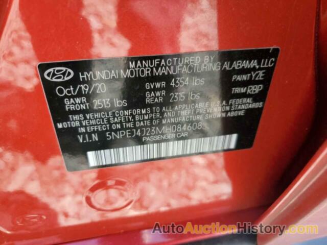 HYUNDAI SONATA SEL PLUS, 5NPEJ4J23MH084608