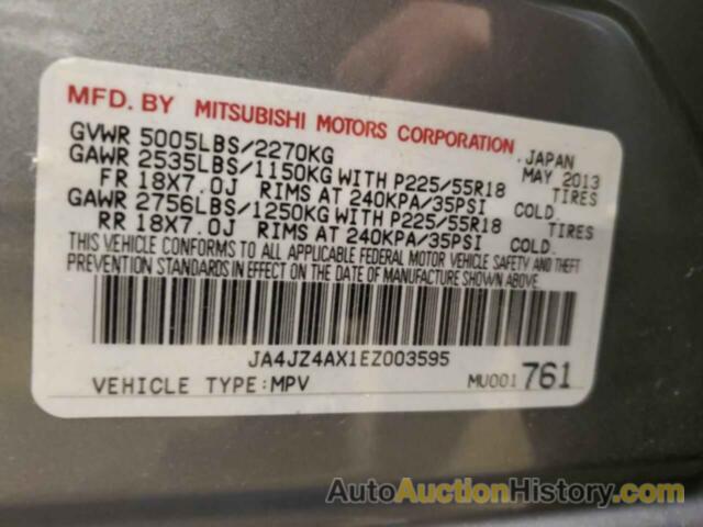 MITSUBISHI OUTLANDER GT, JA4JZ4AX1EZ003595