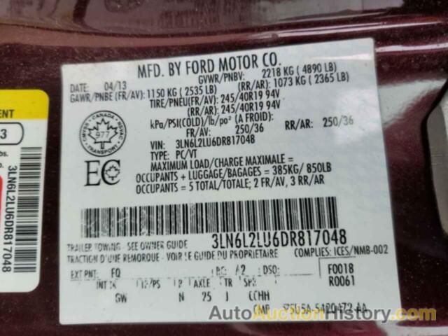 LINCOLN MKZ HYBRID, 3LN6L2LU6DR817048