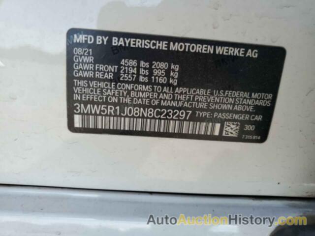 BMW 3 SERIES, 3MW5R1J08N8C23297
