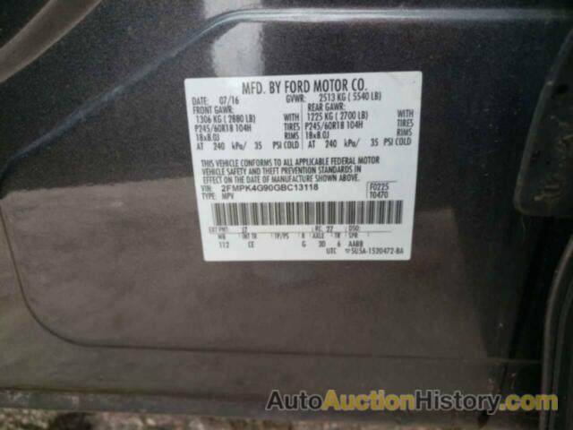 FORD EDGE SE, 2FMPK4G90GBC13118