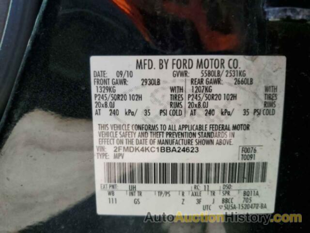 FORD EDGE LIMITED, 2FMDK4KC1BBA24623