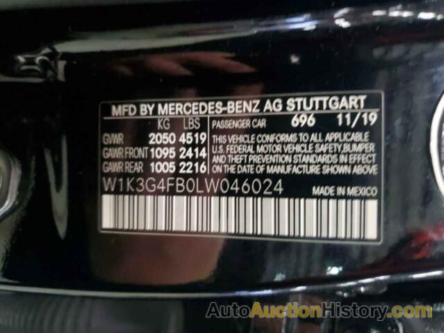 MERCEDES-BENZ A-CLASS 220 4MATIC, W1K3G4FB0LW046024