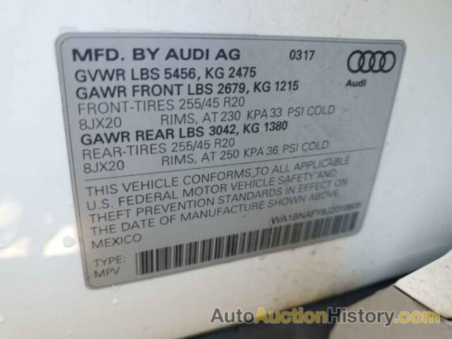 AUDI Q5 PREMIUM PLUS, WA1BNAFY9J2010605