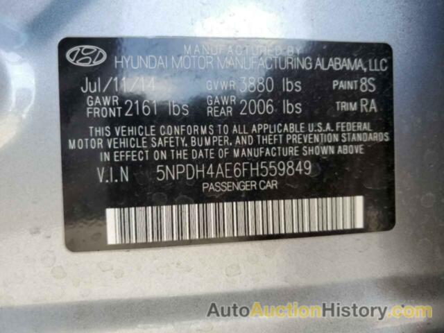 HYUNDAI ELANTRA SE, 5NPDH4AE6FH559849