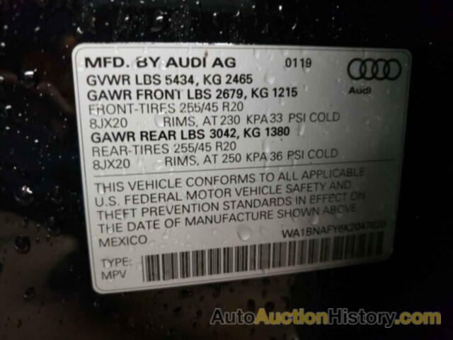 AUDI Q5 PREMIUM PLUS, WA1BNAFY6K2047628