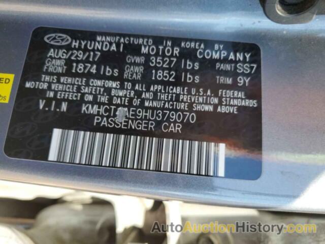 HYUNDAI ACCENT SE, KMHCT4AE9HU379070