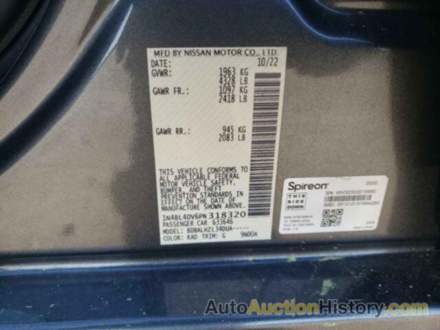 NISSAN ALTIMA SV, 1N4BL4DV6PN318320