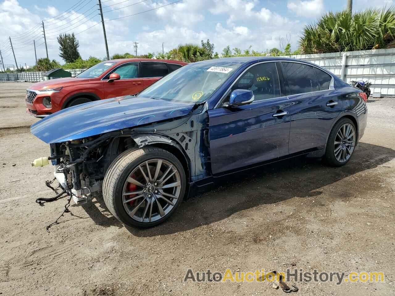 INFINITI Q50 RED SPORT 400, JN1FV7AP4HM851340