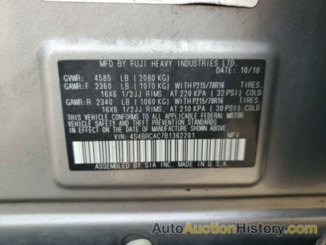 SUBARU OUTBACK 2.5I, 4S4BRCAC7B1362201