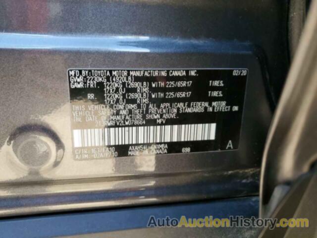 TOYOTA RAV4 XLE, 2T3RWRFV2LW078664