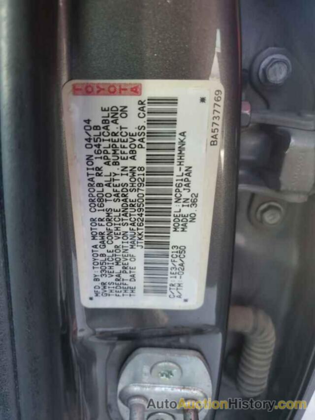 TOYOTA SCION, JTKKT624950079218