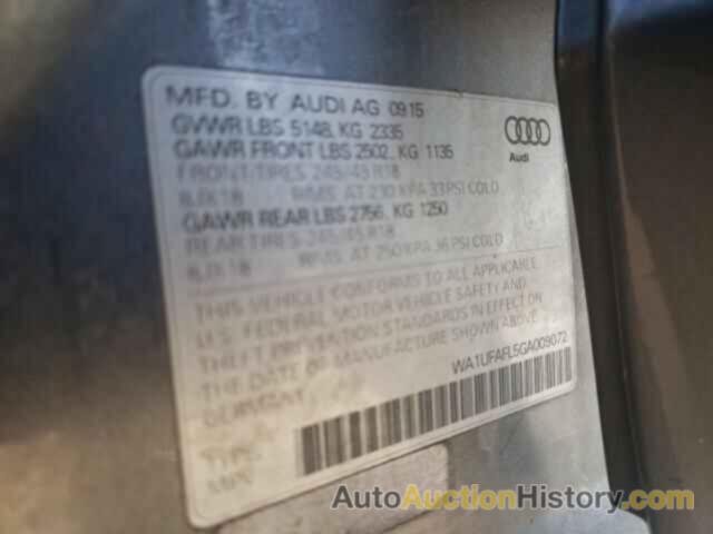 AUDI A4 PREMIUM PLUS, WA1UFAFL5GA009072