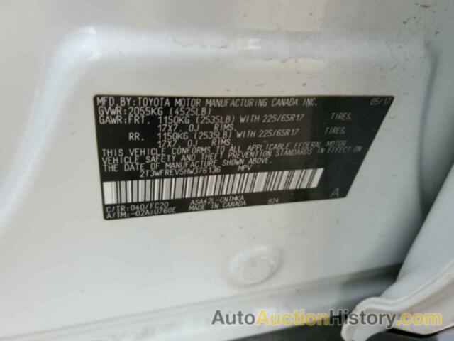 TOYOTA RAV4 XLE, 2T3WFREV5HW376136