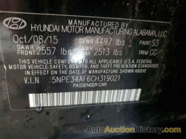 HYUNDAI SONATA SPORT, 5NPE34AF6GH319021