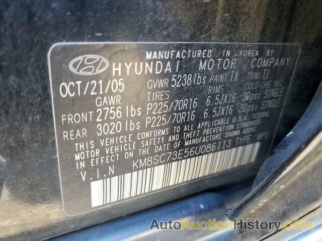 HYUNDAI SANTA FE GLS, KM8SC73E56U086113