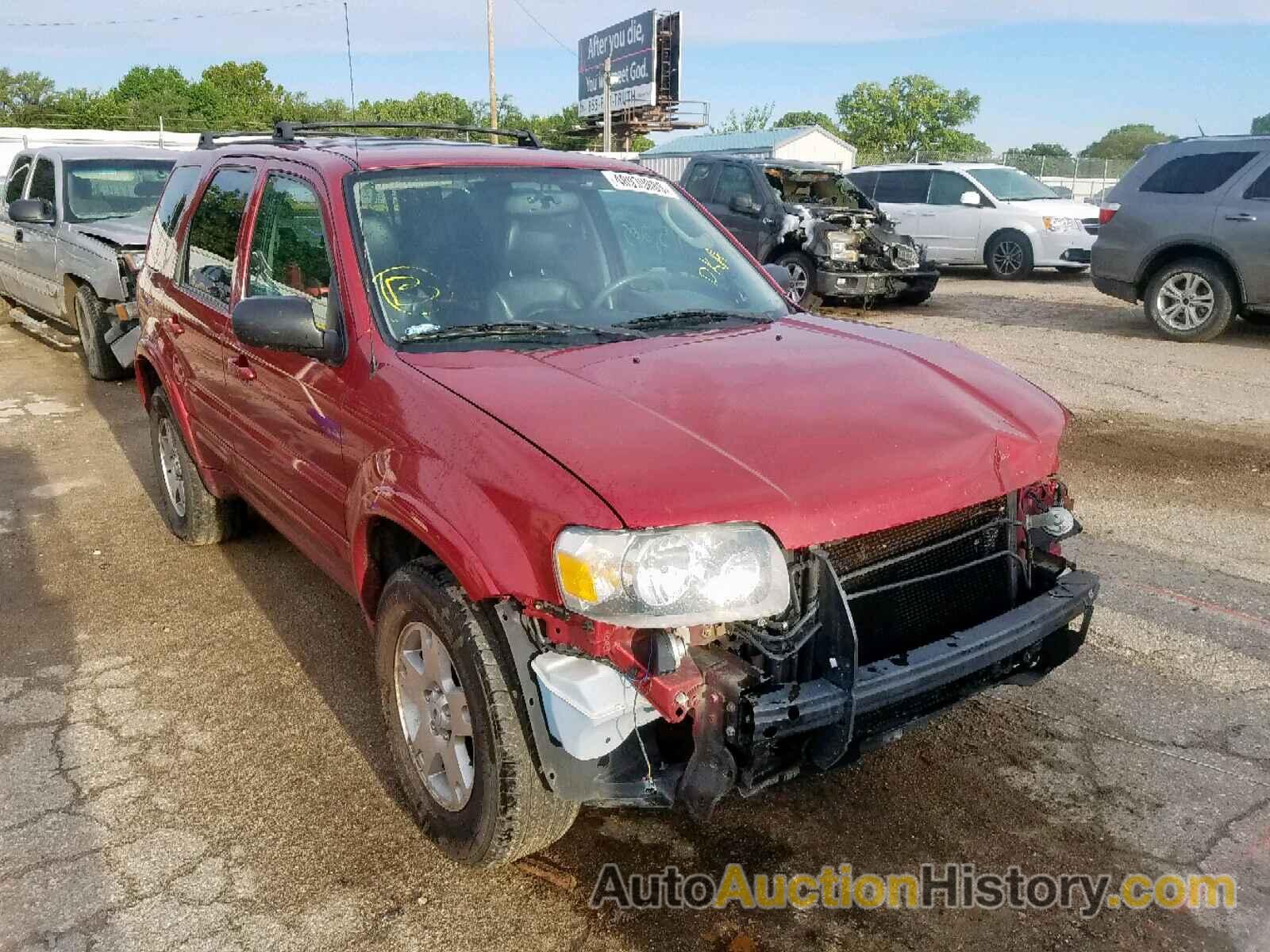 2005 FORD ESCAPE LIM LIMITED, 1FMCU04115KB03651