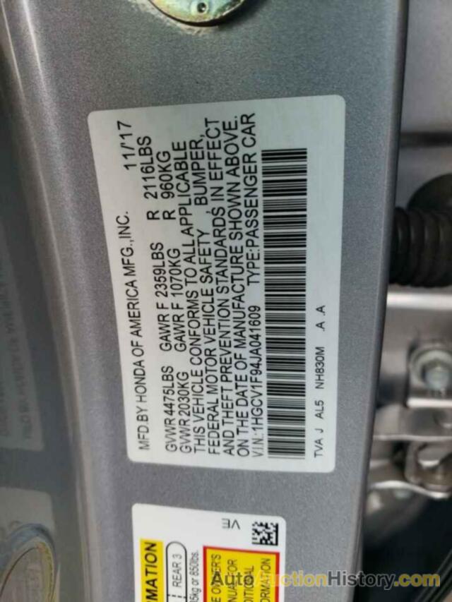 HONDA ACCORD TOURING, 1HGCV1F94JA041609