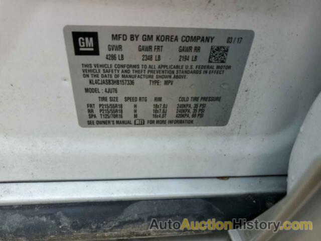 BUICK ENCORE PREFERRED, KL4CJASB3HB157336