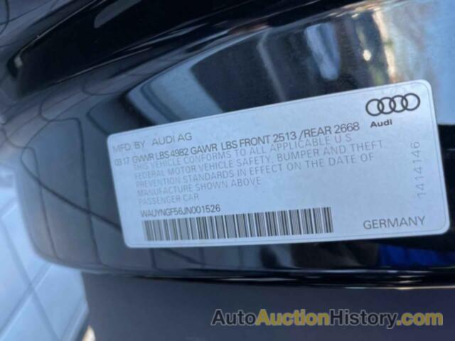 AUDI A5 PREMIUM PLUS, WAUYNGF56JN001526